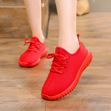 Women Casual Sneakers Tenis Feminino Female Summer Knitted Breathable Women Vulcanized Shoes Zapato Mujer Trainers Size 35-41